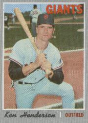 1970 Topps Baseball Cards      298     Ken Henderson
